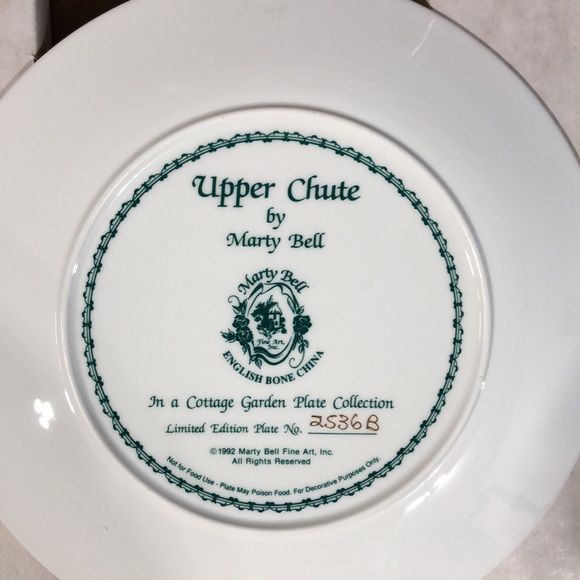 Collectible Plate- Upper Chute by Marty Bell - Picture 2 of 3